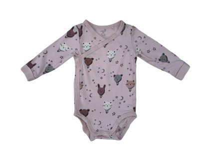 Růžové zavinovací body s balóny Lindex