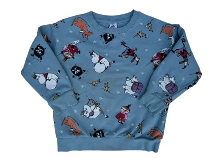 Modrá mikina Moomin Lindex