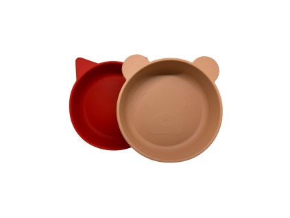 Silikonové misky Liewood Vanessa Apple red / tuscany rose