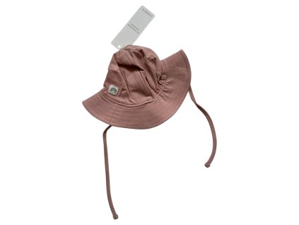 Růžový klobouček se zavazováním Lindex