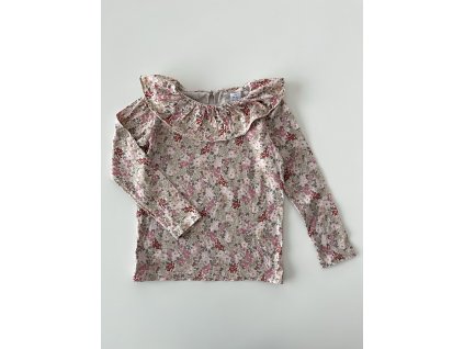 Béžové tričko s kvítky Lindex