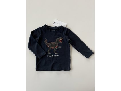 Tmavě modré tričko s dinosaurem Name It