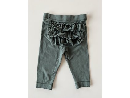 Smaragdově zelené legíny s kanýrkem Newbie