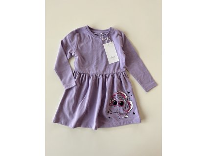 Fialové šaty s pejskem Name It