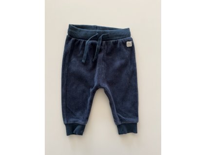 Modré velurové tepláky Lindex