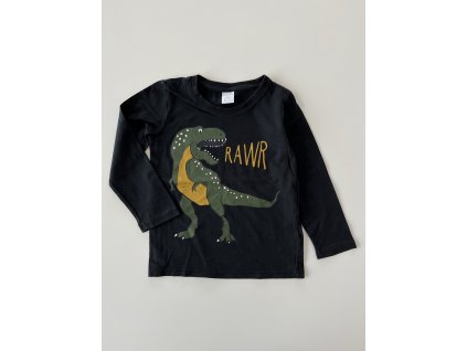 Tmavě modré tričko s dinosaurem Lindex