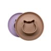 Set silikonových talířků Liewood Gordon Cat light lavender rose mix