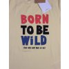 Žluté tričko "Born to be wild" Name It