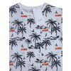 Bílé tričko s palmami Name It