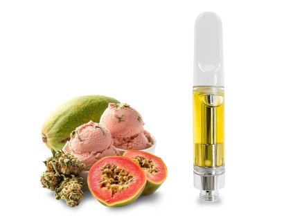 THC R cartridge vape guava a gelato WHITE
