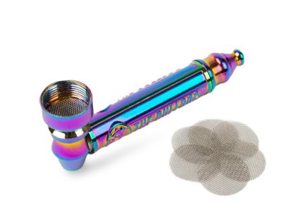 The Bulldog Set Kovové Embosované Dýmky a Sítek 83 mm pipe 2