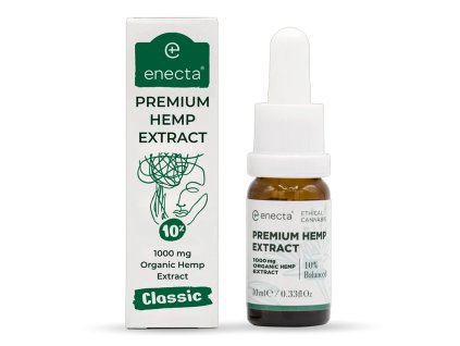 enecta premium cbd classic full spectrum konopny olej 10% 1000mg 10ml kapky hemp oil