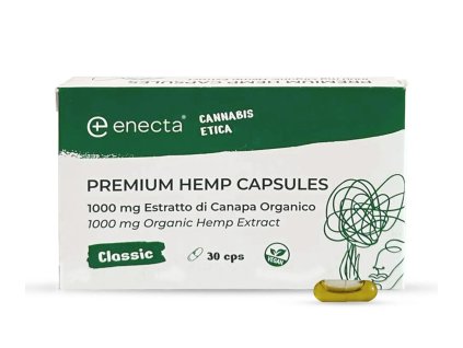 Enecta CBD Premium kapsle 10% 1000 mg 30 kapslí Classic tablety tobolky