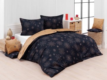 Povlečení flanel GOLD CHRISTMAS