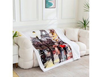microflanelova deka s berankem paris 1