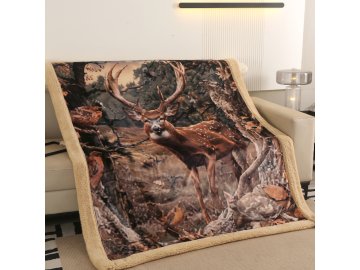 microflanelova deka s berankem LES 1