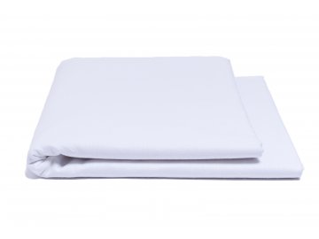 Prostěradlo hladké bílé 240/220 cm