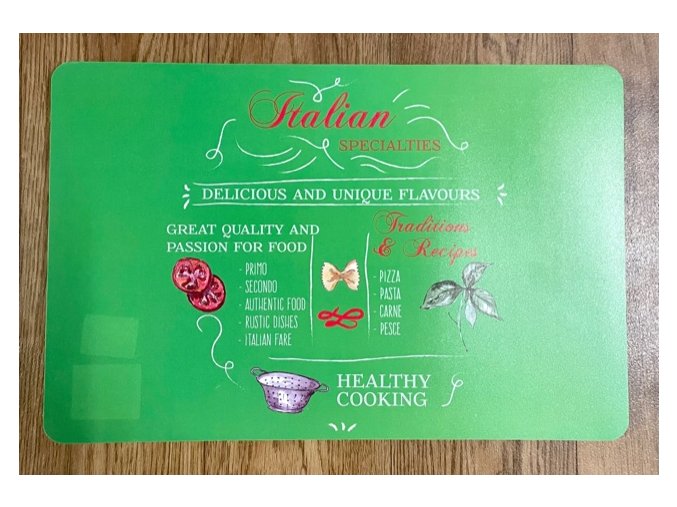 Prostírání PVC - ITALIA - zelené
