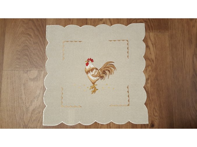 Ubrus Velikonoce- režný 35 x 35 cm posledních 3kusy