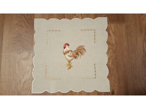 Ubrus Velikonoce- režný 35 x 35 cm posledních 3kusy