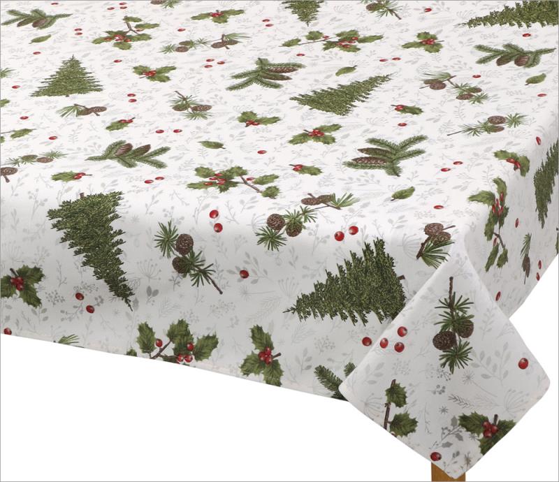 Bellatex Vánoční ubrus - VÁNOČNÍ JEHLIČÍ velikost: 100x100 cm