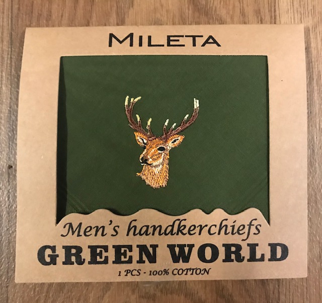 Mileta a.s. Pánský kapesník GERE 1 - myslivecký zelený - 1 ks velikost: jelen - 1ks