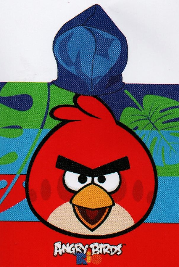 SETINO Dětské pončo - Angry Birds RIO velikost:: 60x120 cm