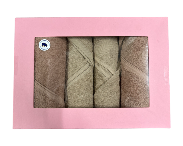 SKANTEX Dárkové balení ručníků 4 ks - oříšek varianta: 2x50/100cm+2x70/140cm