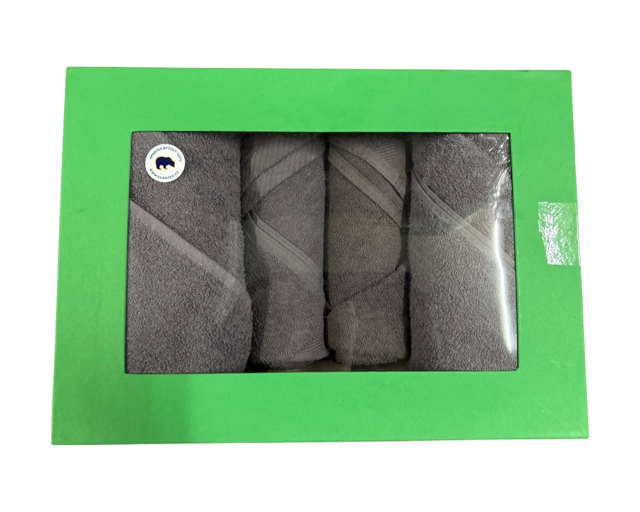 SKANTEX Dárkové balení ručníků 4 ks - tmavě šedá varianta: 2x50/100cm+2x70/140cm