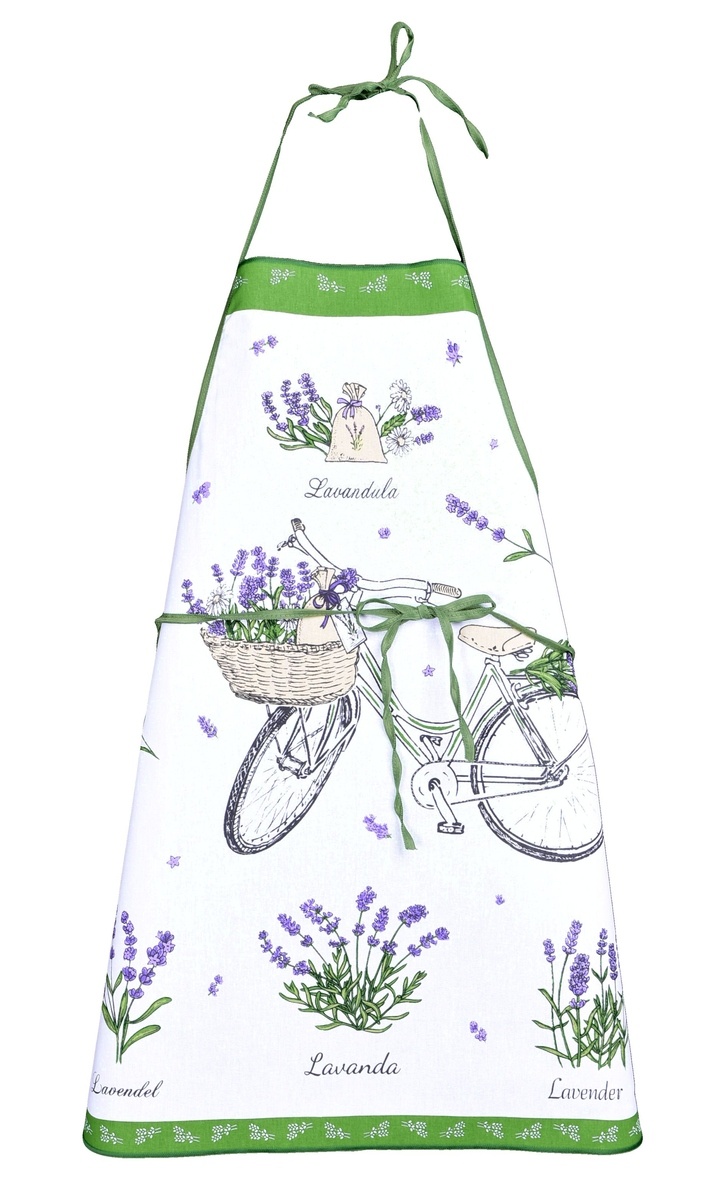 forbyt Kuchyňská zástěra - Provence Levandule barva: Zelená
