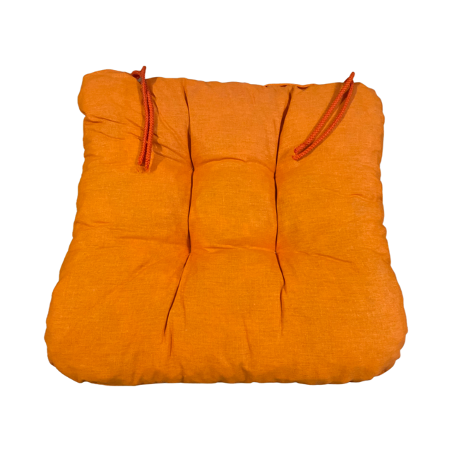 SKANTEX Sedák na židli - jednobarevný barva: oranžová 3 kusy
