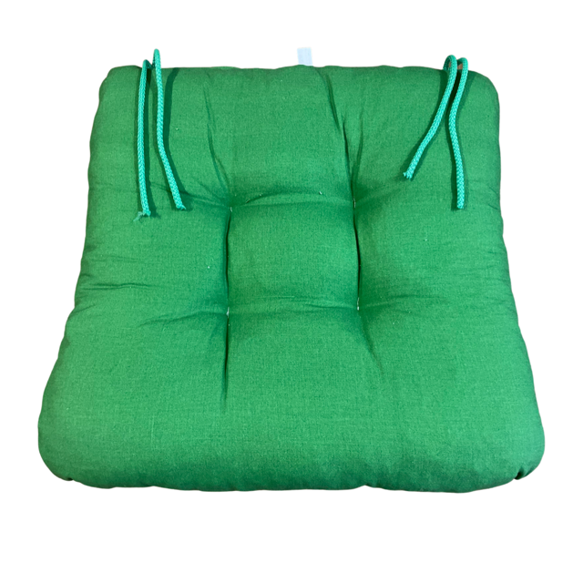 SKANTEX Sedák na židli - jednobarevný barva: zelený poslední 3 ks