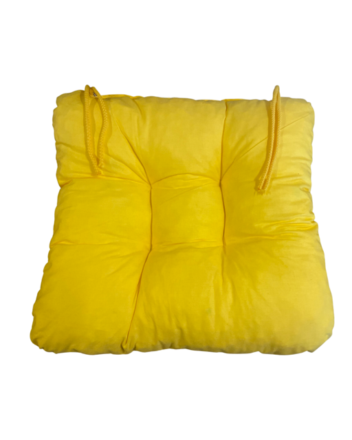 SKANTEX Sedák na židli - jednobarevný barva: žlutý 3 kusy