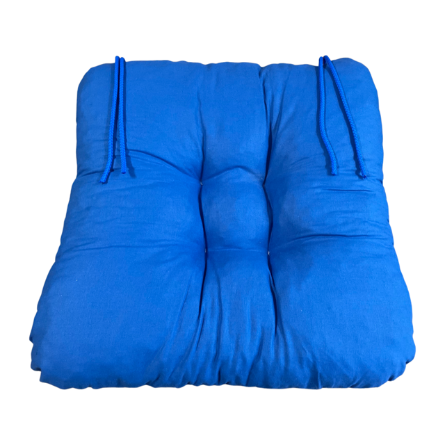 SKANTEX Sedák na židli - jednobarevný barva: modrý 3 kusy