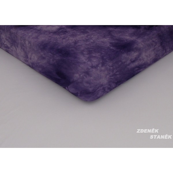Zdeněk Staněk Prostěradlo froté 160x200 - BATIKA barva: violet
