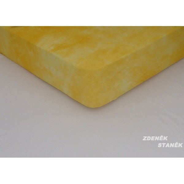 Zdeněk Staněk Prostěradlo froté 160x200 - BATIKA barva: žlutá