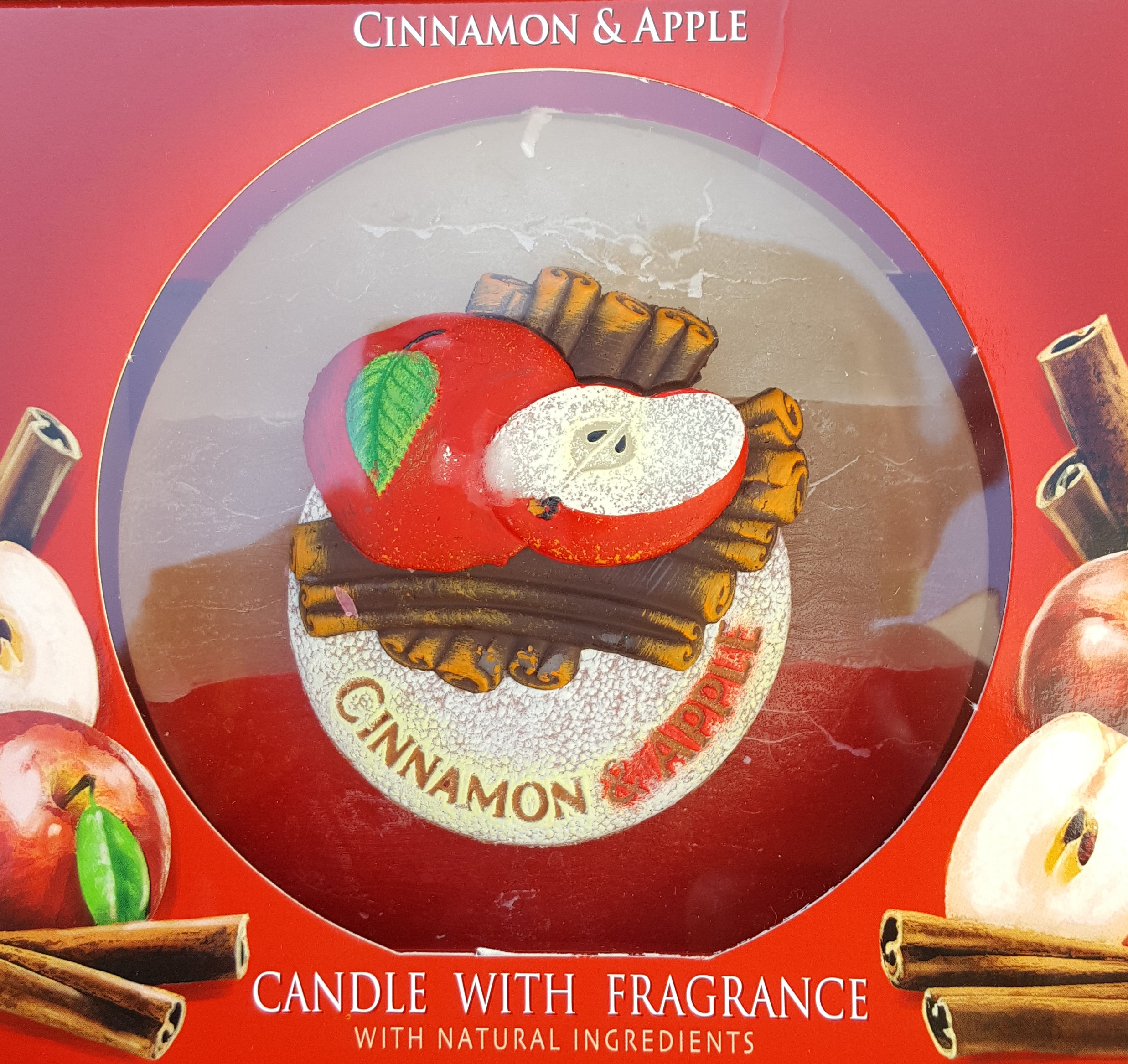 bartek candles Kulatá vonná svíčka v dárkové krabičce varianta: jablko