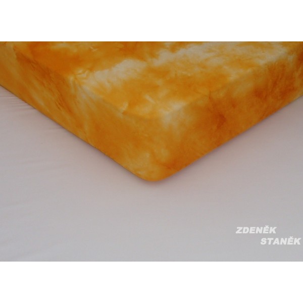 Zdeněk Staněk Prostěradlo froté 220x200 - BATIKA barva: oranžová