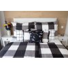Ložní povlečení bavlna deluxe - CUBE BLACK