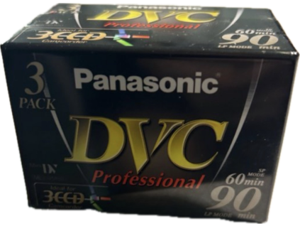 Pack 3x kazeta MiniDV Panasonic DVC profesional
