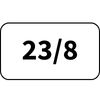 23mm před smrštěním / 8mm po úplném smrštění