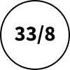 33mm před smrštěním / 8mm po úplném smrštění