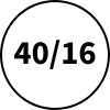 40mm před smrštěním / 16mm po úplném smrštění