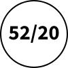 52mm před smrštěním / 20mm po úplném smrštění