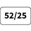 52mm před smrštěním / 25mm po úplném smrštění
