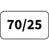 70mm před smrštěním / 25mm po úplném smrštění