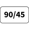 90mm před smrštěním / 45mm po úplném smrštění