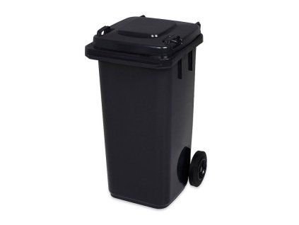 Popelnice hran. 240l PVC-černá