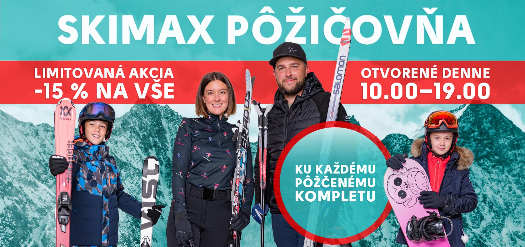 Požičovňa lyží, snowboardov a bežiek – SKIMAX Olomouc