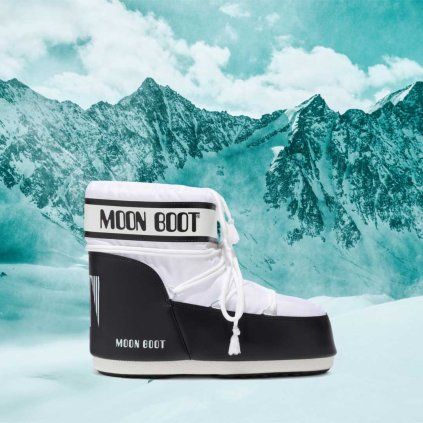 Dámské sněhule Moon Boot Icon Low Nylon – bílé